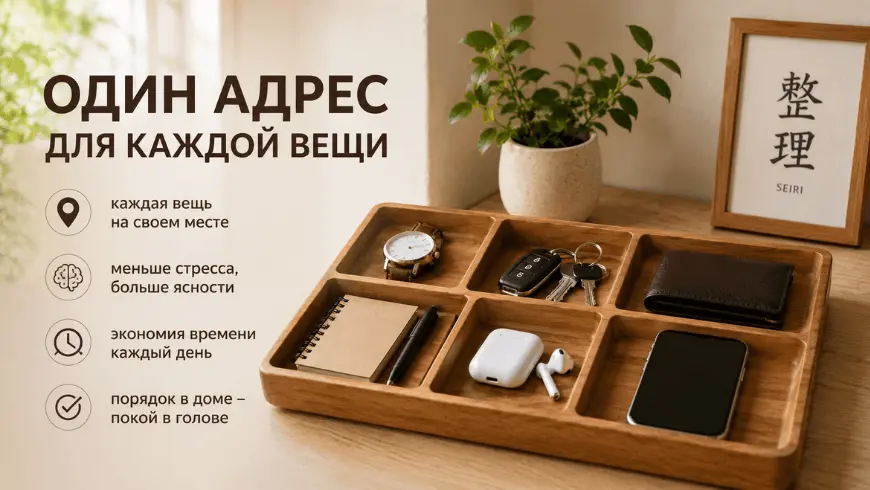 Организация пространства дома по японскому принципу один адрес для каждой вещи