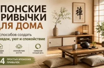 Японские привычки для дома для создания порядка, уюта и внутреннего спокойствия
